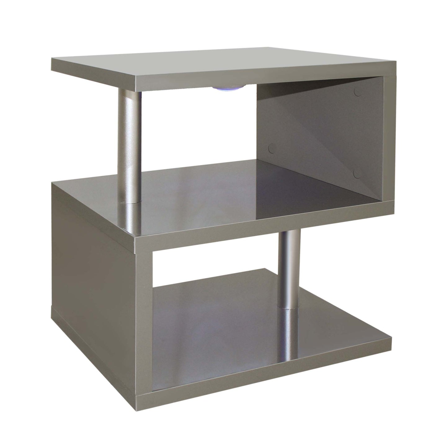 Burnham High Gloss Side Table with LED Lighting