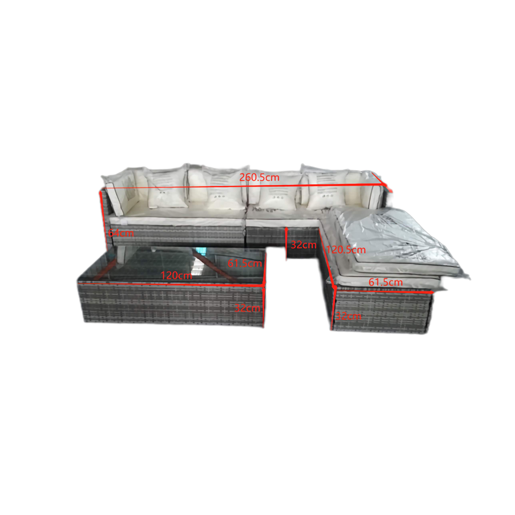 Deluxe 4-Piece Tropea Rattan Garden Furniture Set - Transform Your Outdoor Space into a Relaxing Oasis