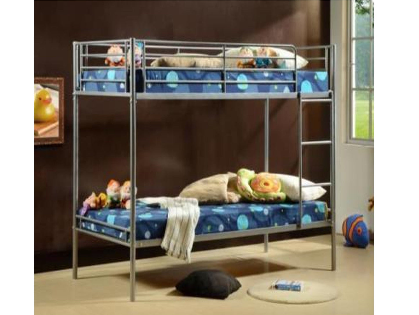 Saffron Metal Single Bunk Bed - Efficient Space Utilization with a Modern Twist