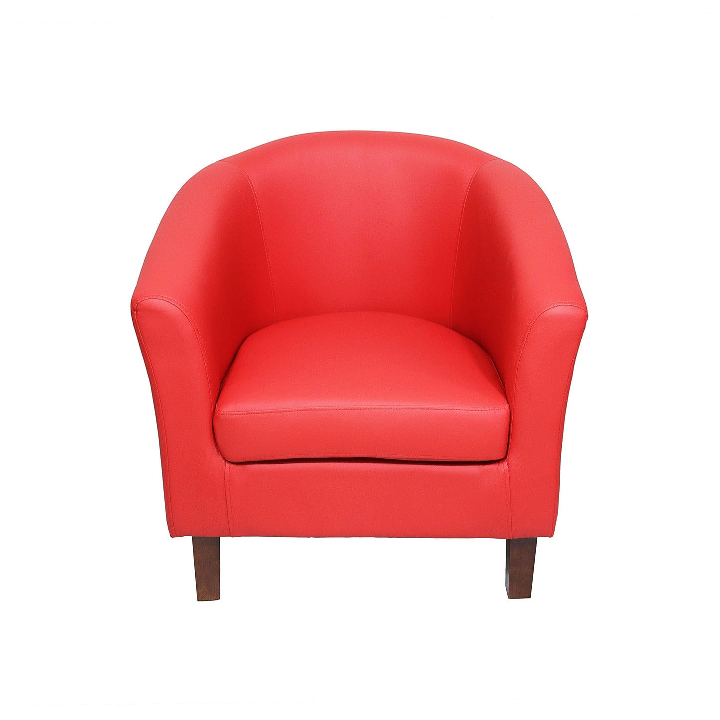 Faux Leather Tub Chair - Chic & Comfortable Seating Solution for Your Living Space