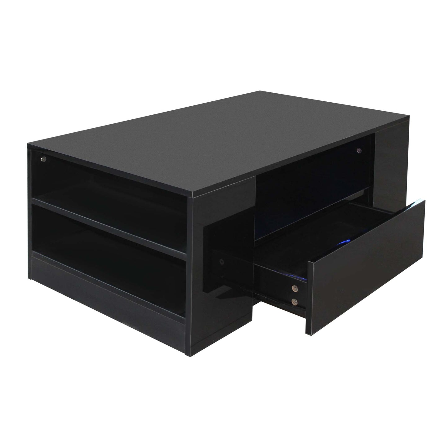 Bradwell High Gloss Coffee Table with LED Lighting – Modern Living Room Furniture