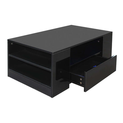 Bradwell High Gloss Coffee Table with LED Lighting – Modern Living Room Furniture