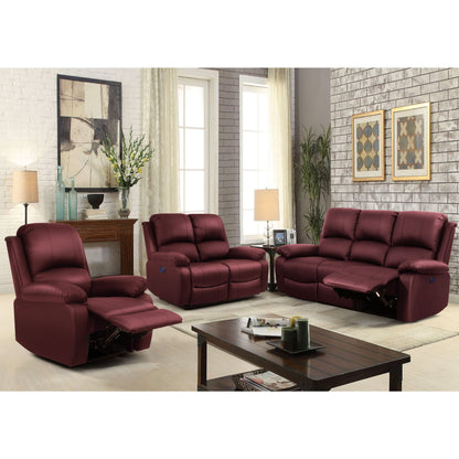 PU Leather Electric Reclining Sofa set
