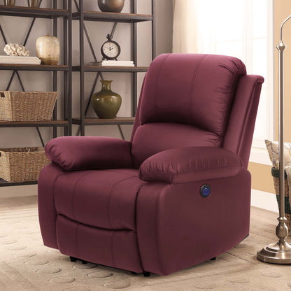 PU Leather Electric Reclining Sofa set