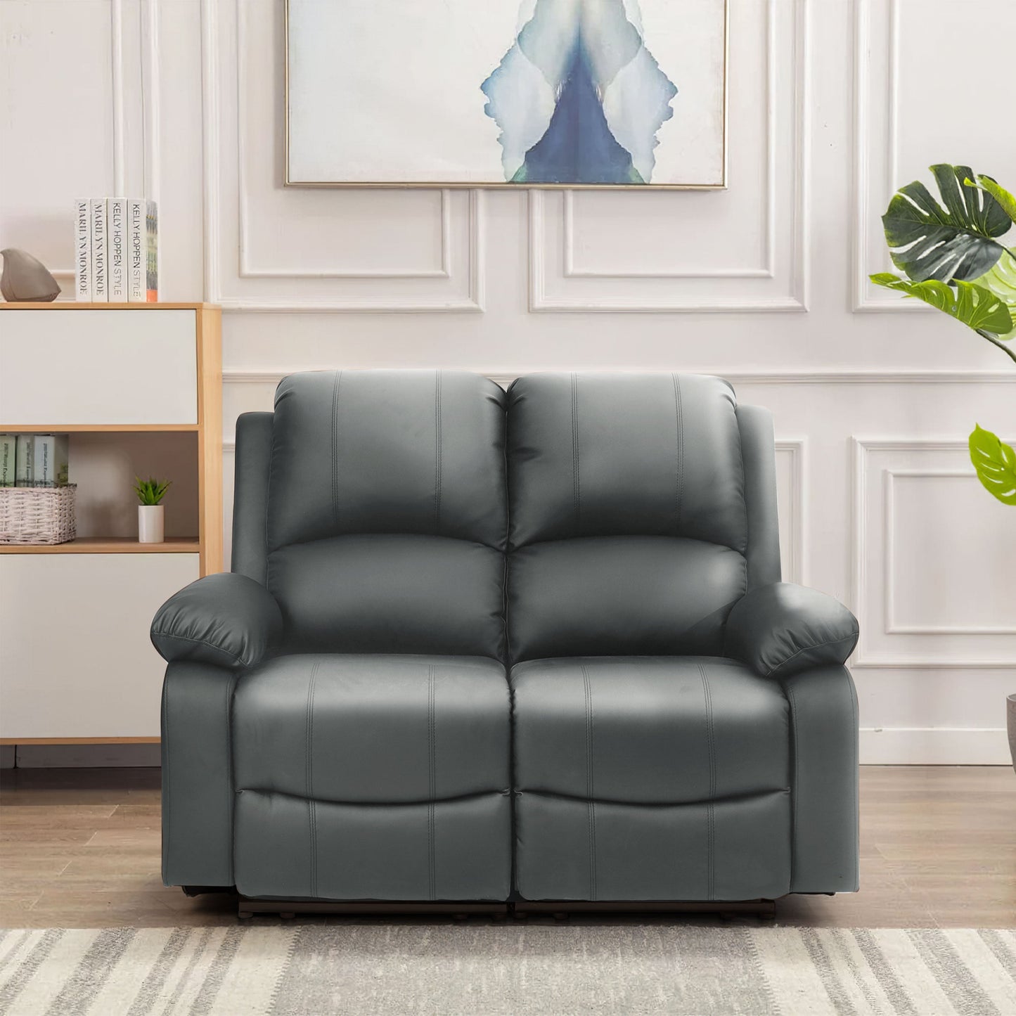 PU Leather Electric Reclining Sofa set
