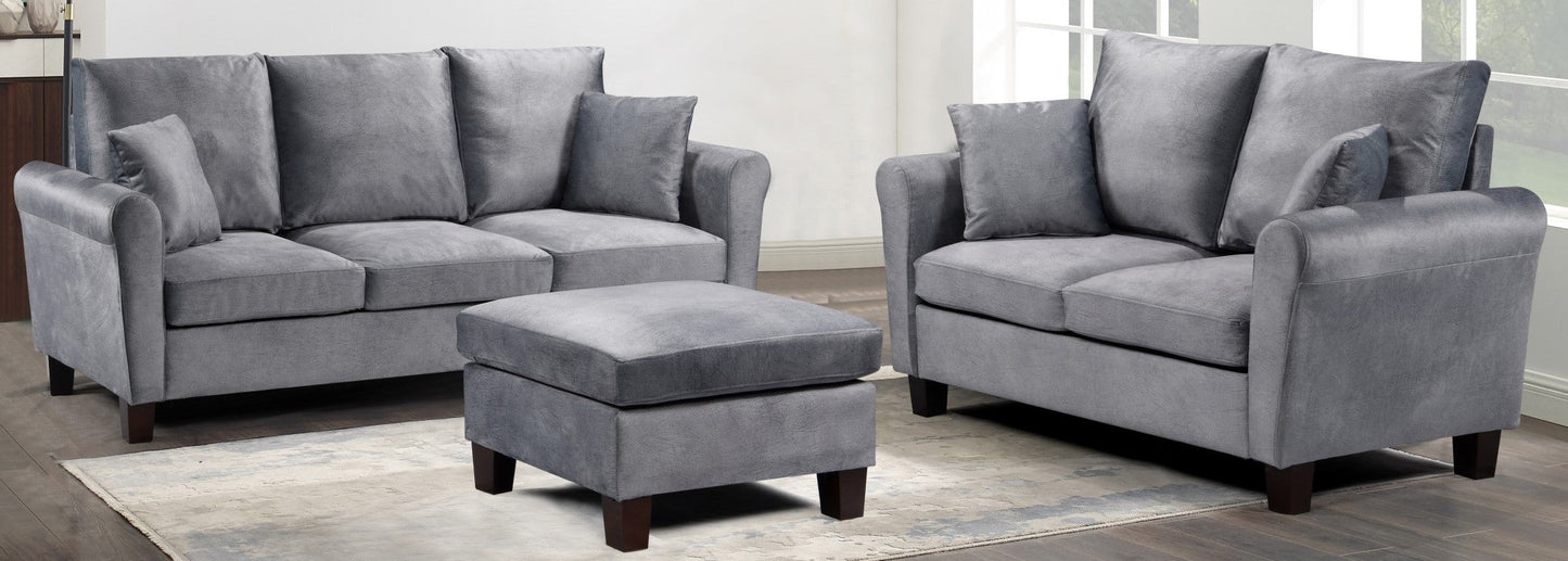 Tivoli Sofa Set: Brushed Velvet for a Luxurious Living Room Experience