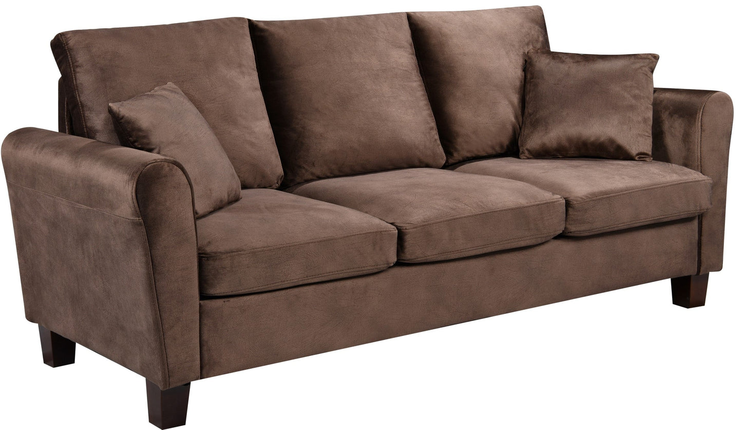 Tivoli Sofa Set: Brushed Velvet for a Luxurious Living Room Experience