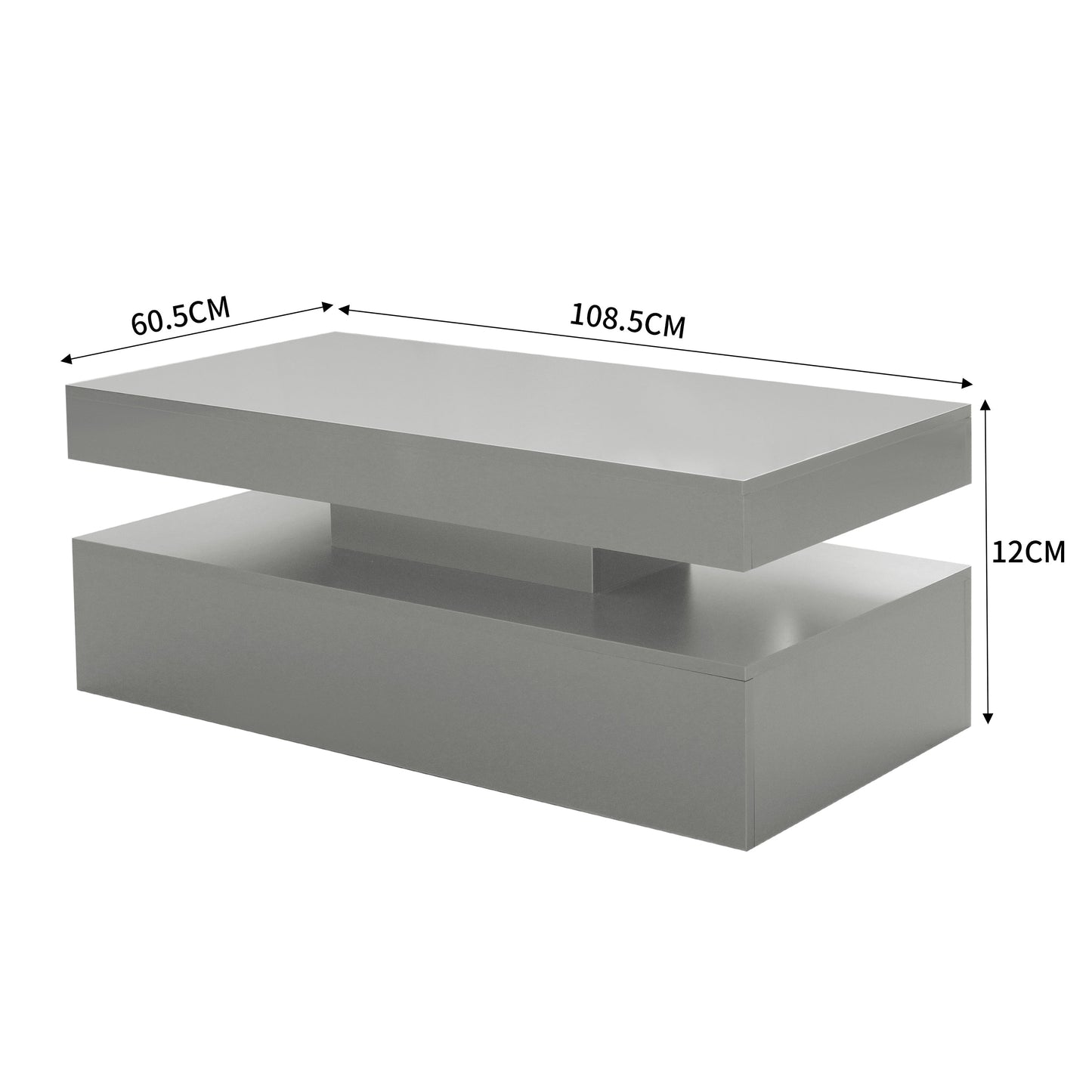 Dawlish High Gloss Coffee Table with LED's