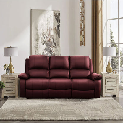 PU Leather Electric Reclining Sofa set