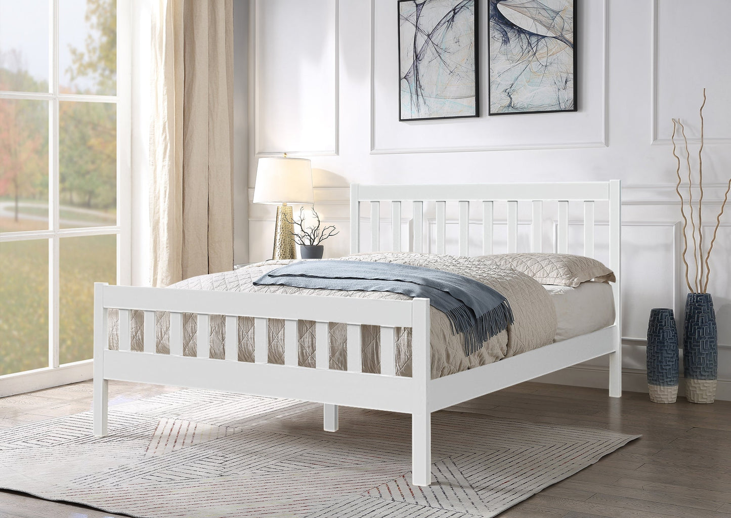 Carlow Wooden Bed Frame - Classic Craftsmanship for Timeless Bedroom Decor