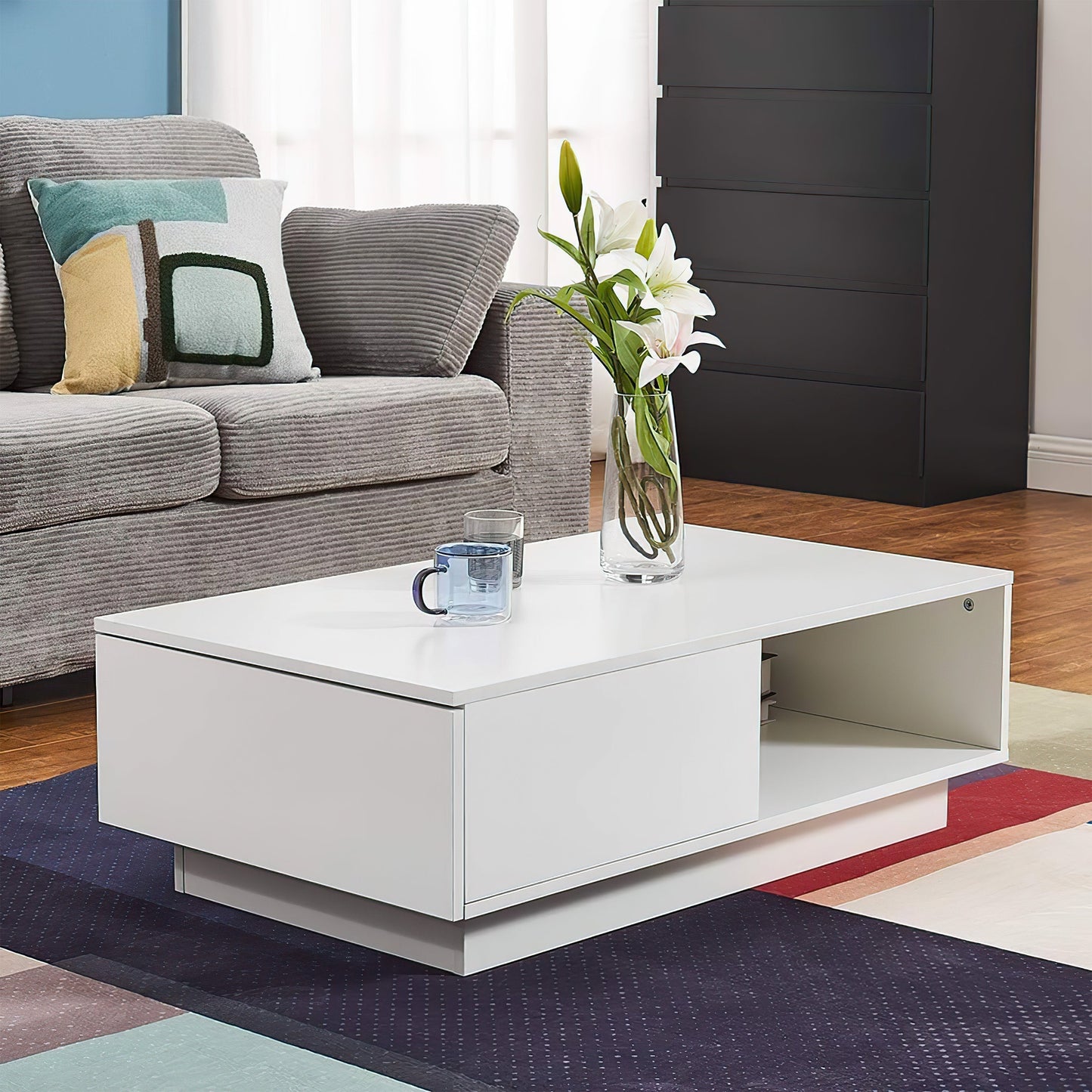 Crawley High Gloss Coffee Table with LED Lighting