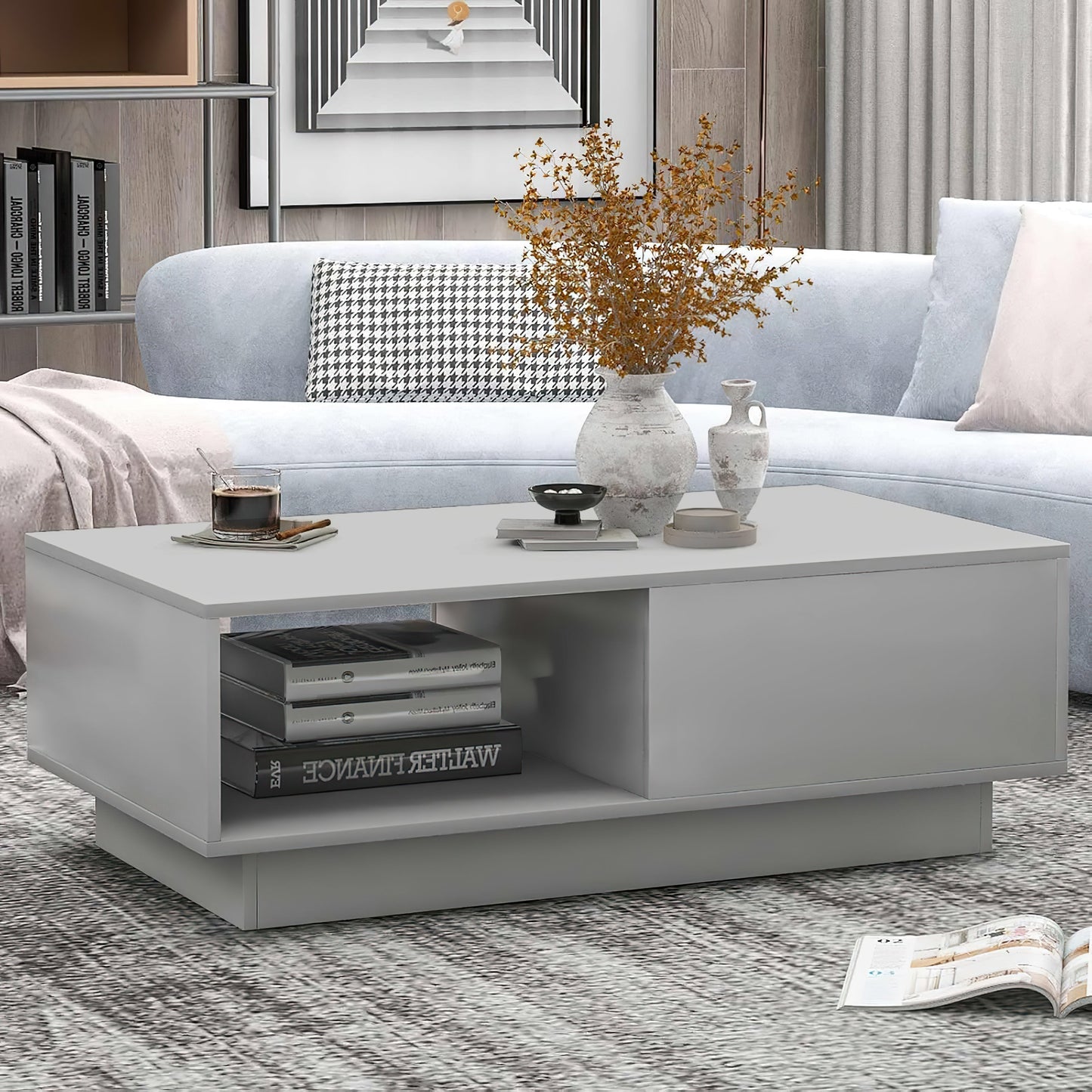Crawley High Gloss Coffee Table with LED Lighting