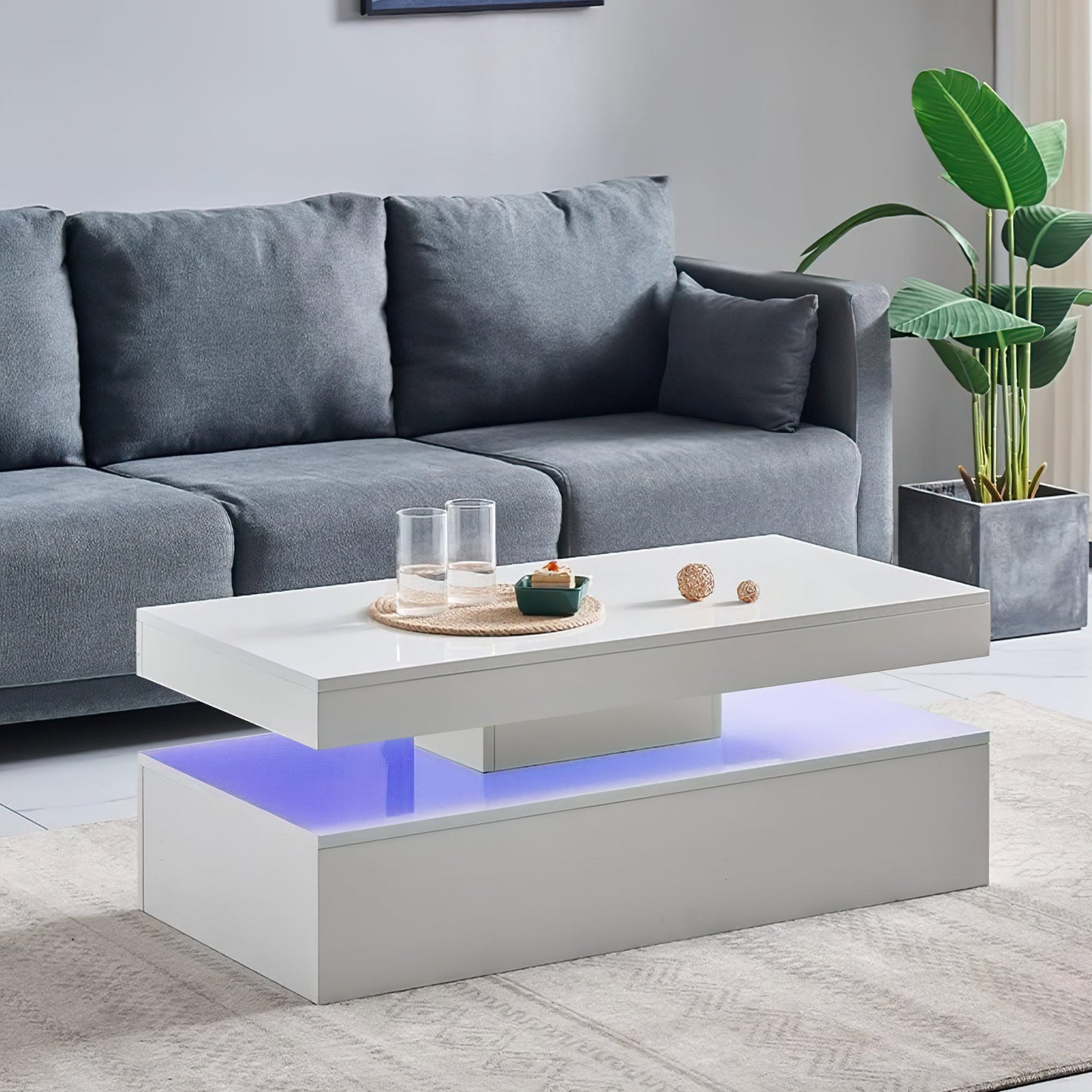 Dawlish High Gloss Coffee Table with LED's