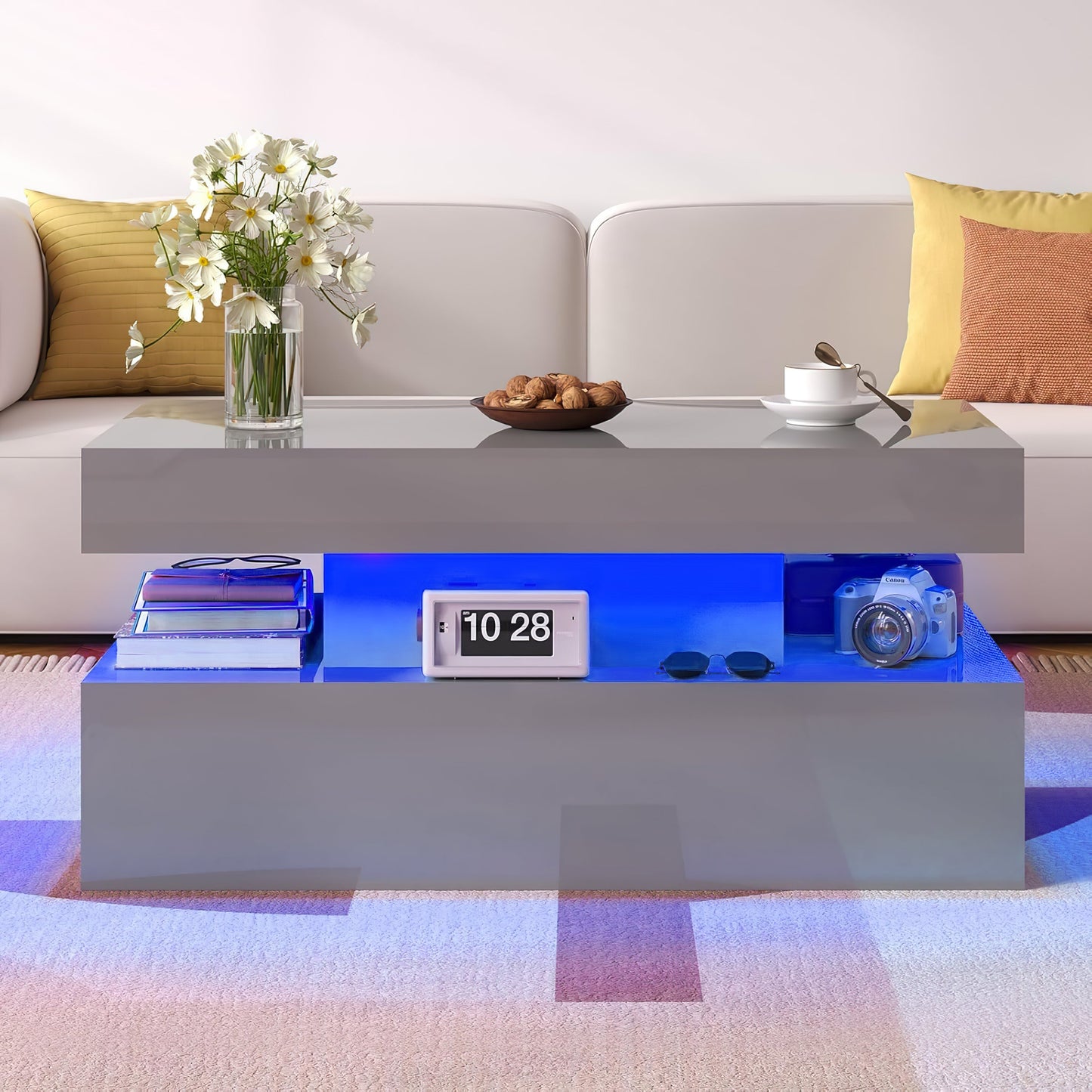 Dawlish High Gloss Coffee Table with LED's