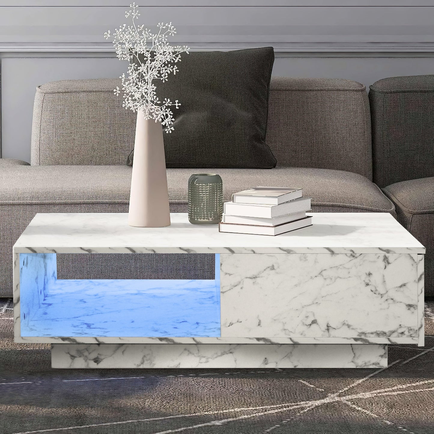 Crawley High Gloss Coffee Table with LED Lighting