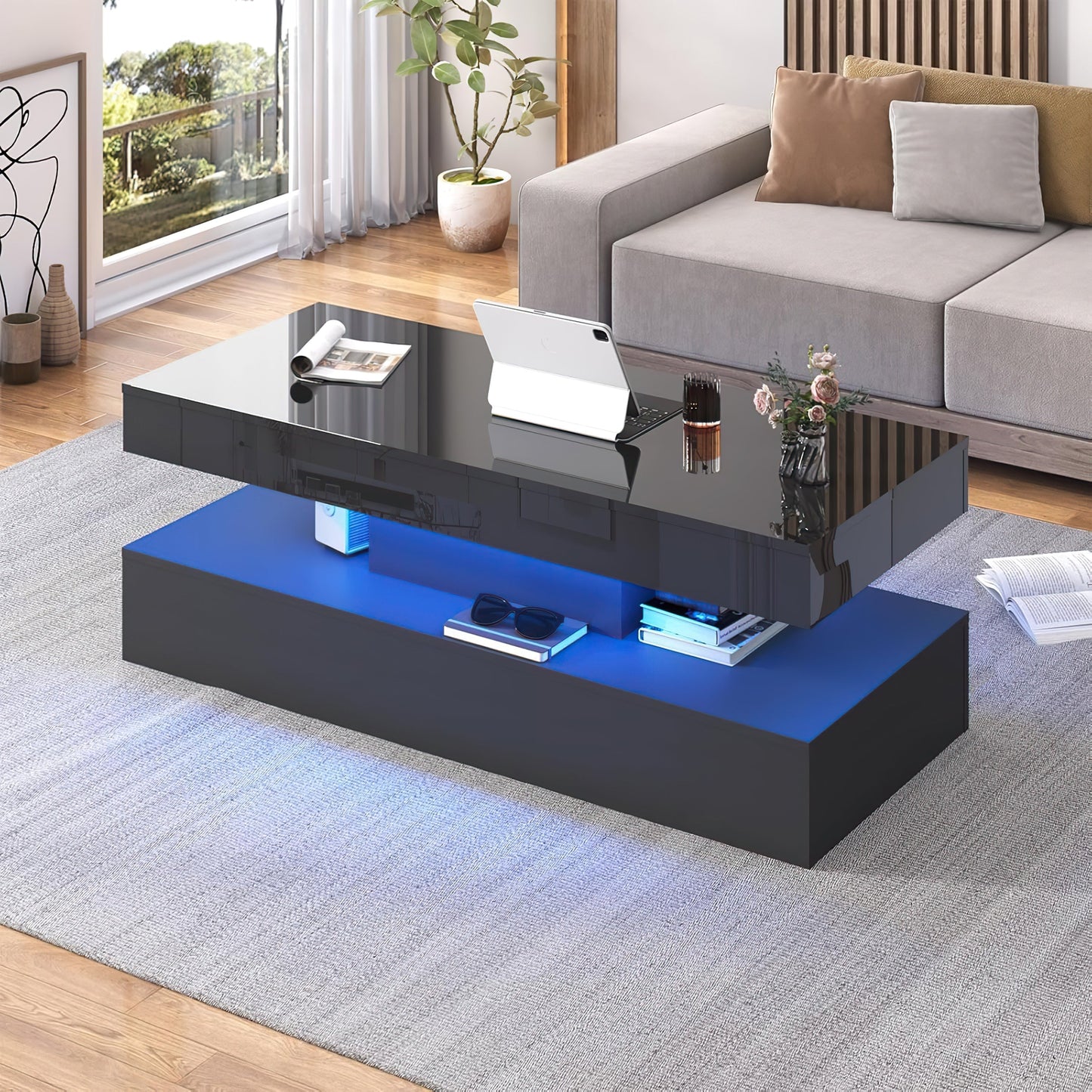 Dawlish High Gloss Coffee Table with LED's