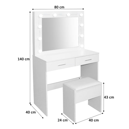 Ariel 2 Drawer dressing table set