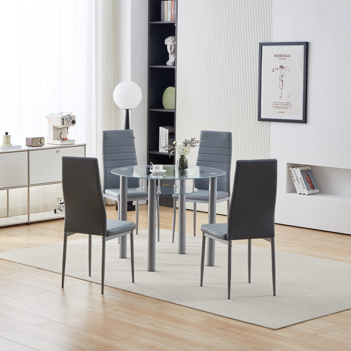 Arona 5-Piece Dining Set - A Modern and Elegant Addition to Your Dining Room