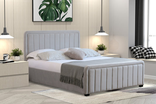 Brighton Brushed Velvet Fabric Ottoman Bed Frame - A Stylish and Functional Statement Piece for Your Bedroom