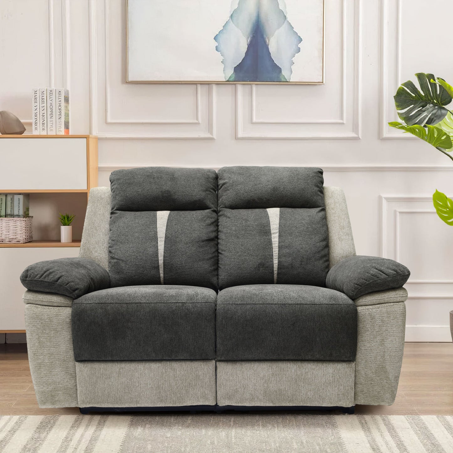 Fabric Manual Reclining Sofa set
