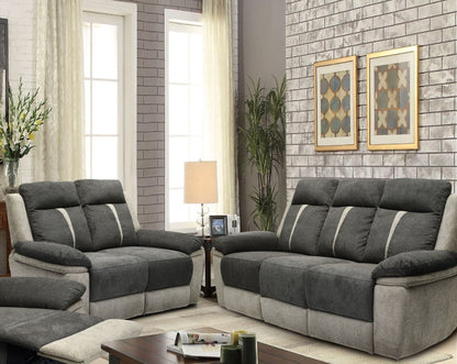 Fabric Manual Reclining Sofa set