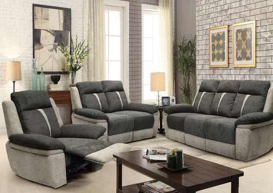 Fabric Manual Reclining Sofa set