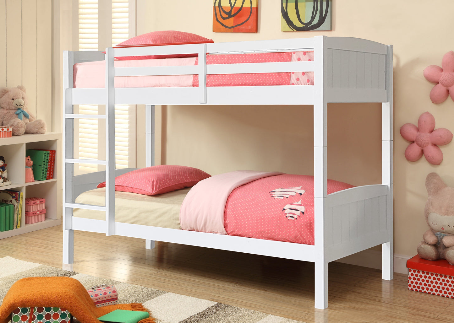 Christopher Wooden Bunk Bed - Space-Saving Comfort for Kids’ Rooms