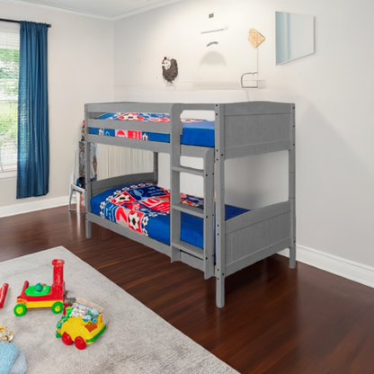 Christopher Wooden Bunk Bed - Space-Saving Comfort for Kids’ Rooms