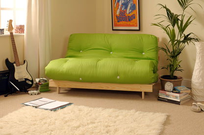 Wooden Futon sofa bed frame with a Luxury Mattress