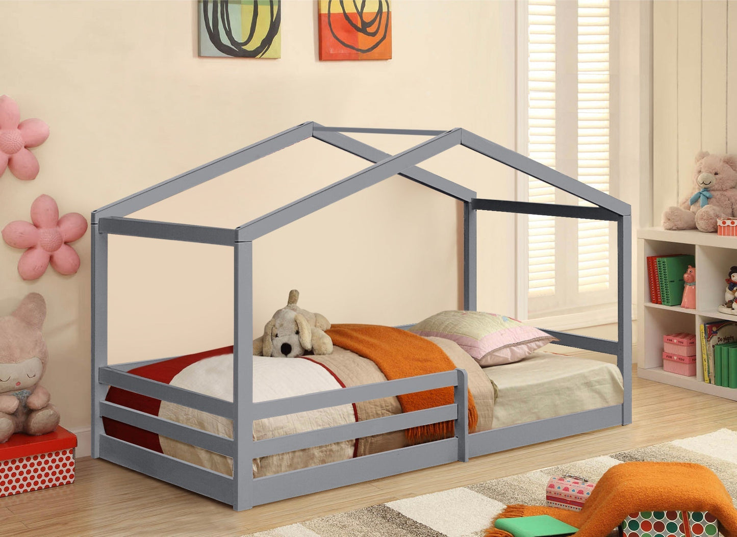 Adorable 3ft Wooden House Bed - A Unique and Cozy Addition to Your Child’s Bedroom