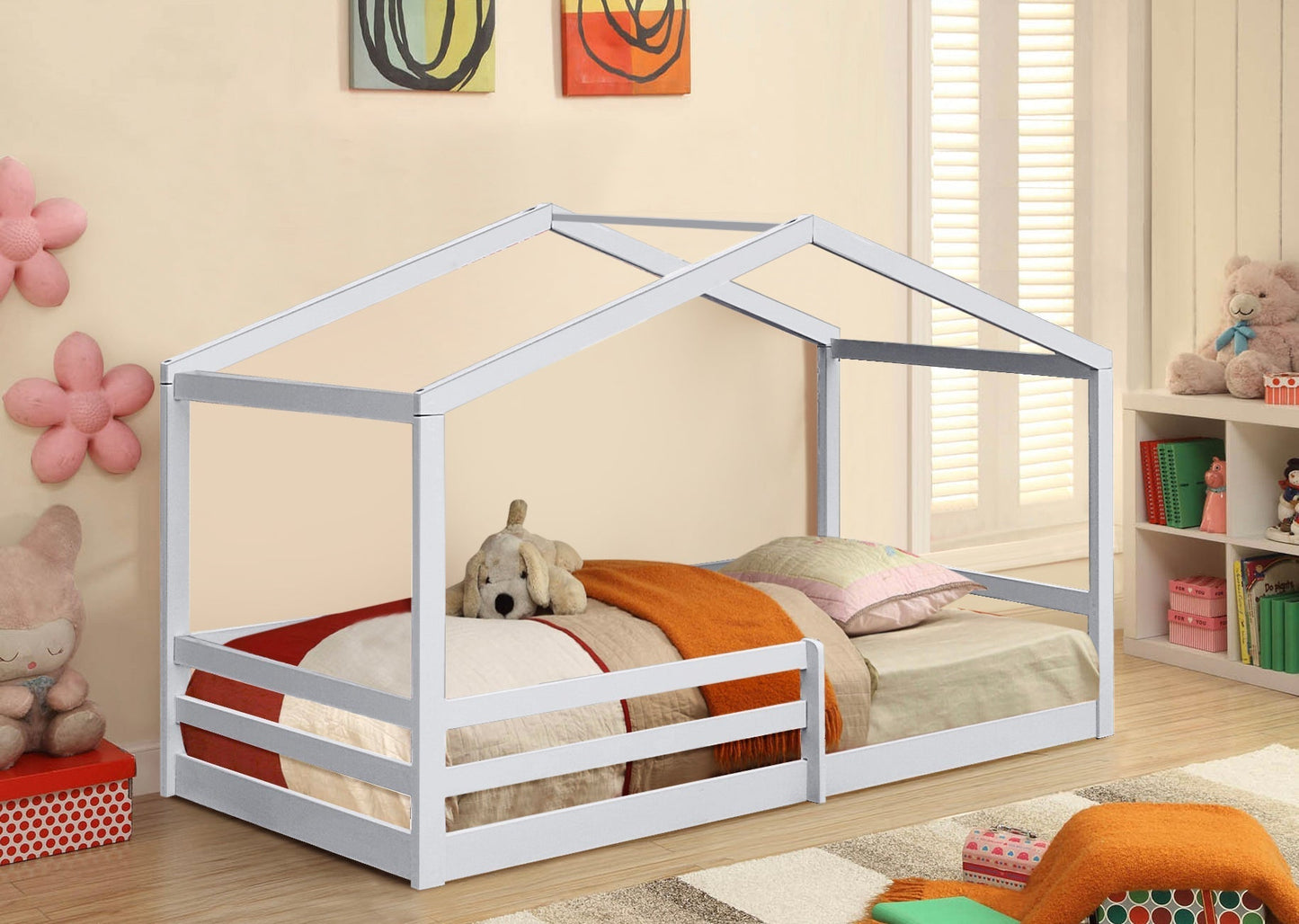 Adorable 3ft Wooden House Bed - A Unique and Cozy Addition to Your Child’s Bedroom