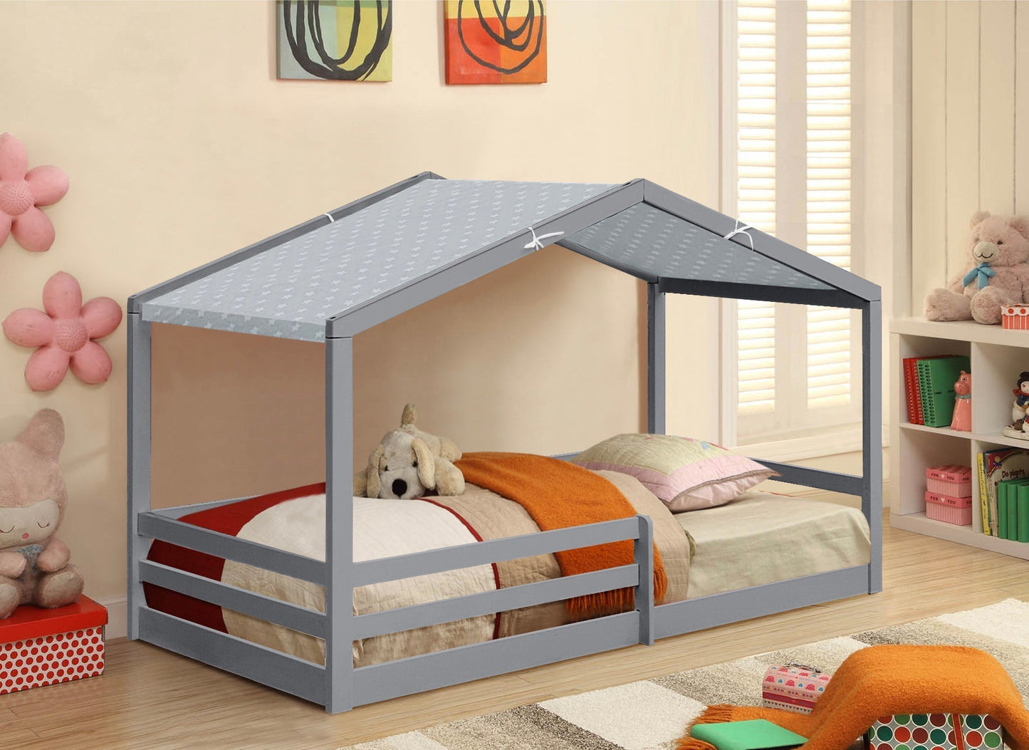 Adorable 3ft Wooden House Bed - A Unique and Cozy Addition to Your Child’s Bedroom