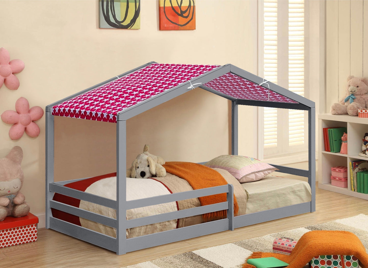 Adorable 3ft Wooden House Bed - A Unique and Cozy Addition to Your Child’s Bedroom