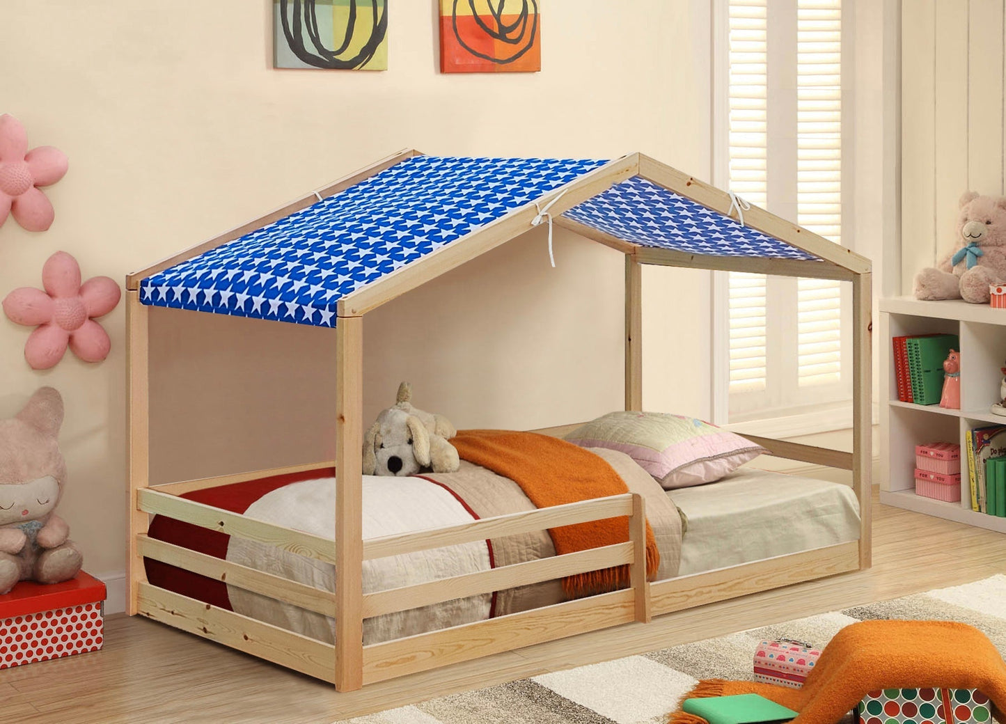 Adorable 3ft Wooden House Bed - A Unique and Cozy Addition to Your Child’s Bedroom