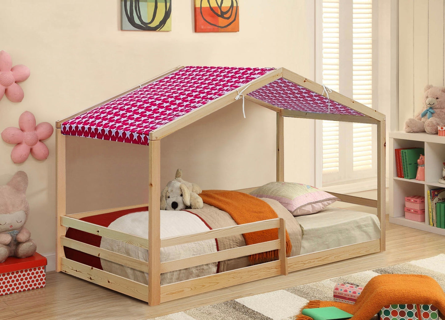 Adorable 3ft Wooden House Bed - A Unique and Cozy Addition to Your Child’s Bedroom