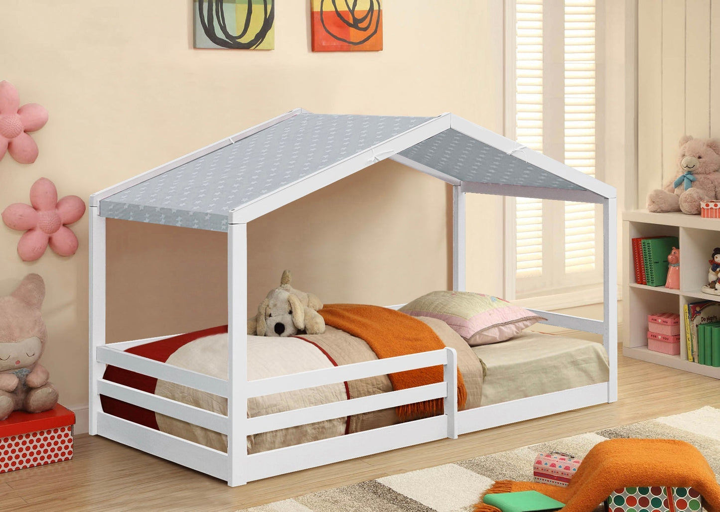Adorable 3ft Wooden House Bed - A Unique and Cozy Addition to Your Child’s Bedroom
