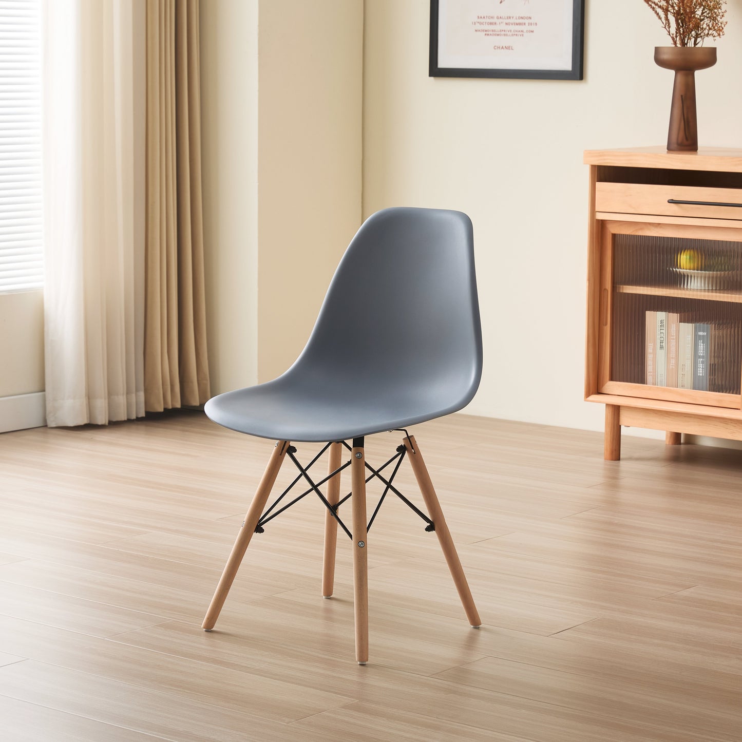 5 Piece Rectangular Dining Set White Or Oak Top 4 Chairs Black Grey Or White