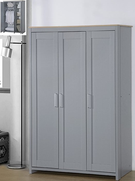 Derby 3 Door Wardrobe - Ample Storage Meets Elegant Design for Your Bedroom