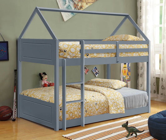 Charming 3ft House-Style Bunk Bed - A Fun and Space-Saving Solution for Kids’ Rooms