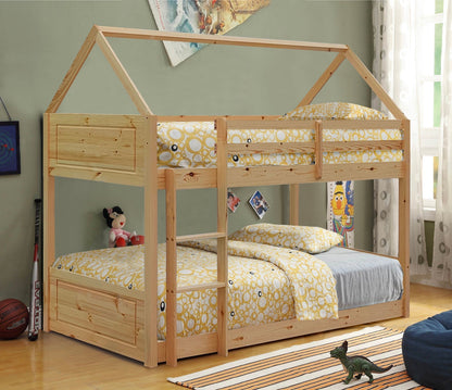 Charming 3ft House-Style Bunk Bed - A Fun and Space-Saving Solution for Kids’ Rooms