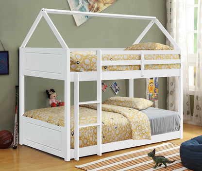 Charming 3ft House-Style Bunk Bed - A Fun and Space-Saving Solution for Kids’ Rooms