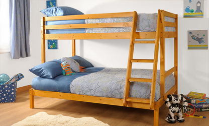 Durleigh Wooden Triple Bunk Bed - Space-Saving & Stylish Solution for Your Home
