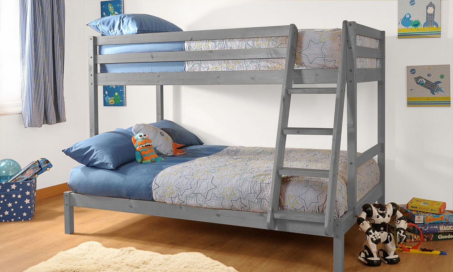 Durleigh Wooden Triple Bunk Bed - Space-Saving & Stylish Solution for Your Home