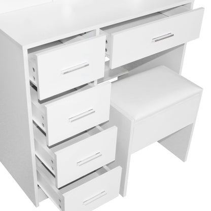 Elsa 5 Drawer Sliding dressing table set