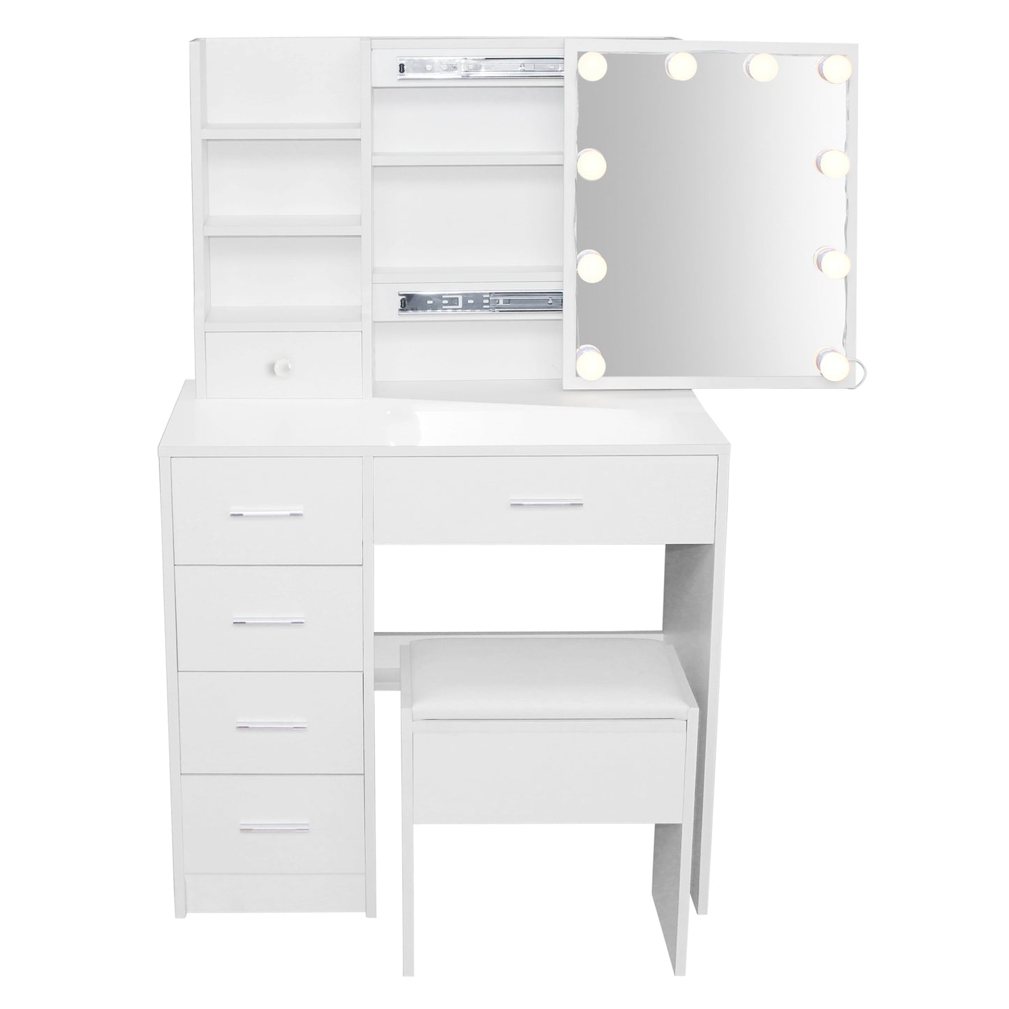 Elsa 5 Drawer Sliding dressing table set