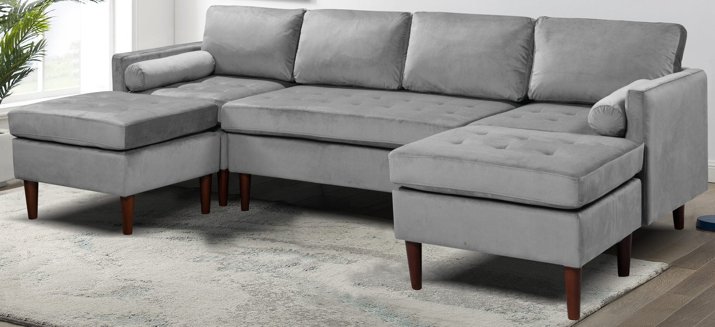 Hallie Modular Fabric Sofa - Flexible & Stylish Seating for Your Living Room