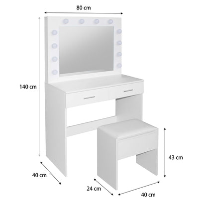 Jasmine 2 Drawer dressing table set