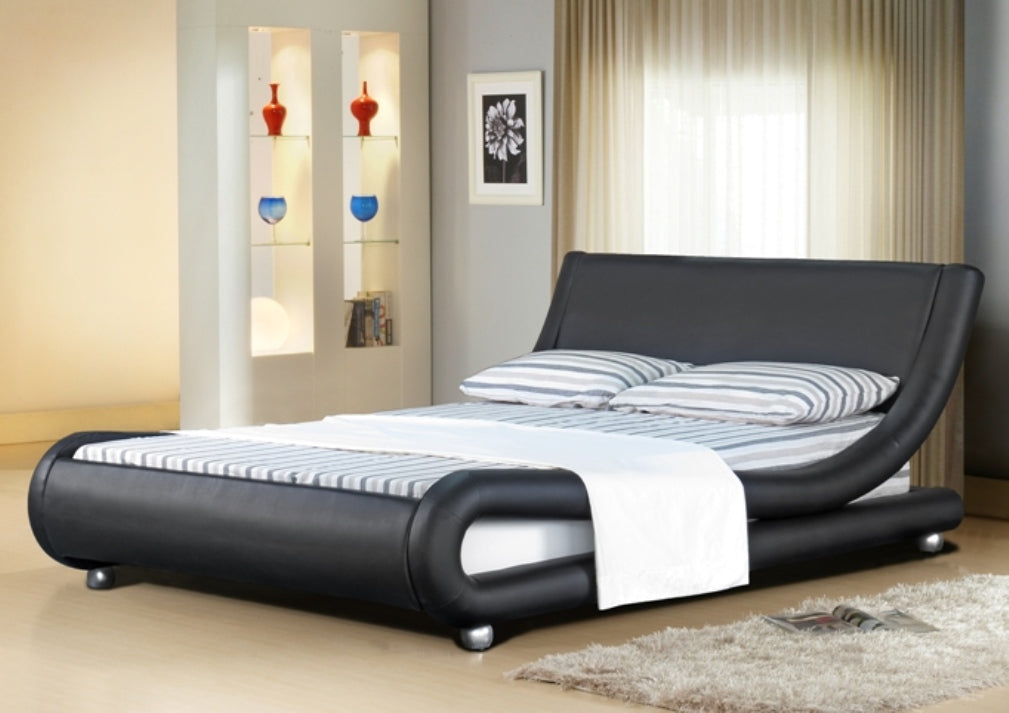 Mallorca Faux Leather Bed Frame - Sleek & Modern Upgrade for Your Bedroom Decor