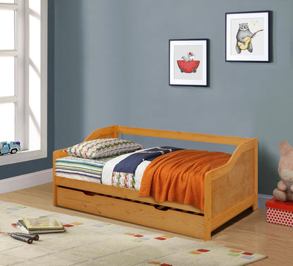3ft Wooden Trundle Bed, Grey, White or Caramel Bedroom Furniture Trundle Bed