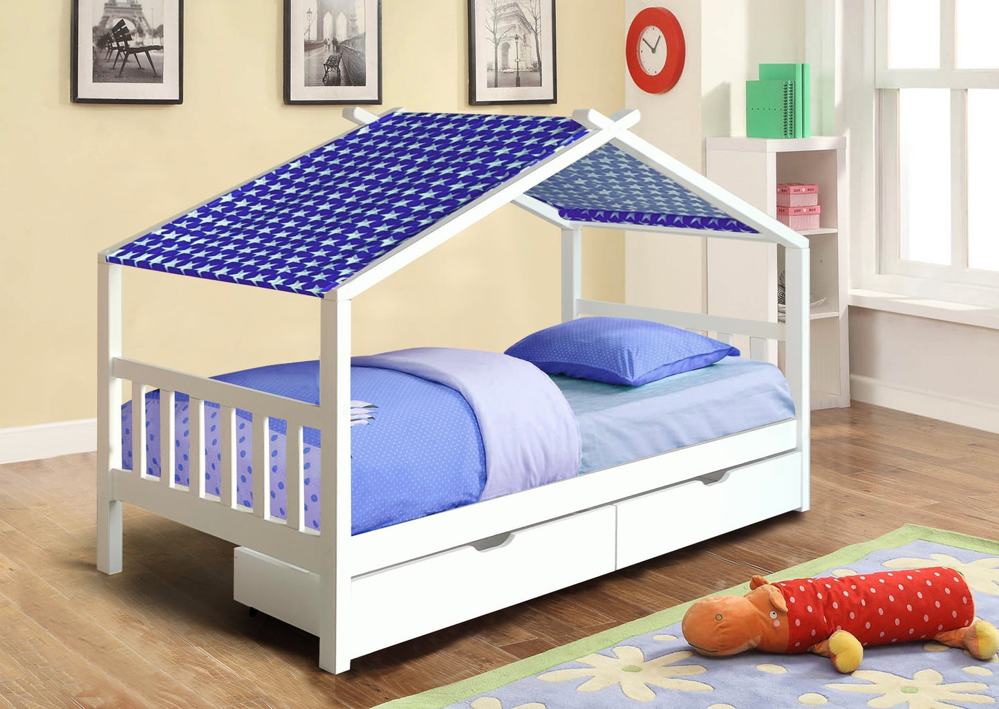 Versatile 3ft Wooden Storage House Bed - A Fun and Functional Addition to Your Child’s Bedroom